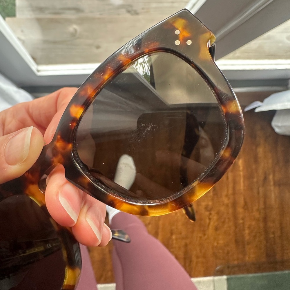 Celine Brown Tortoise Sunglasses - Picture 7 of 9